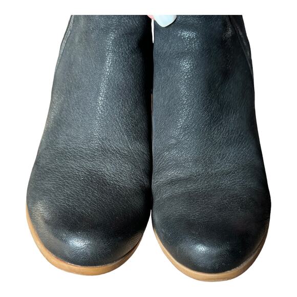 Crown Vintage Carly Chelsea black wedge boots size 10 - Picture 7 of 12